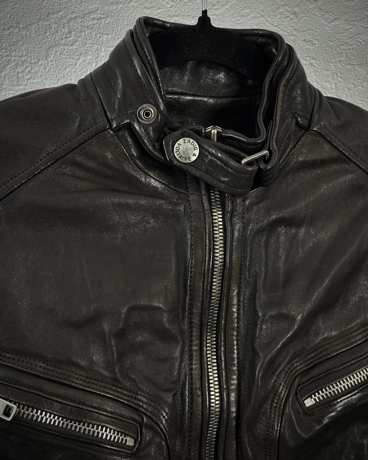 Zadig & Voltaire Six Pocket Leather Jacket