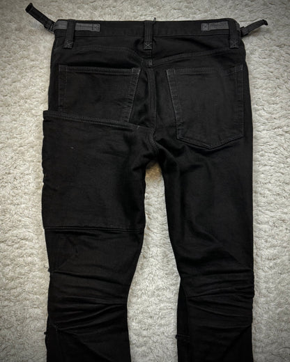 IfSixWasNine Zebra Lace Up Slim Bootcut Pants