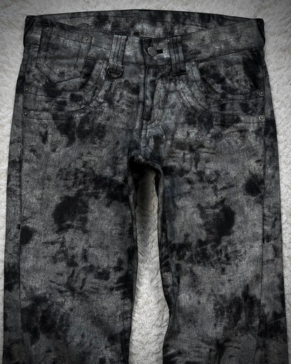 Tornado Mart Luster Ash Washed Spiral Flared Pants