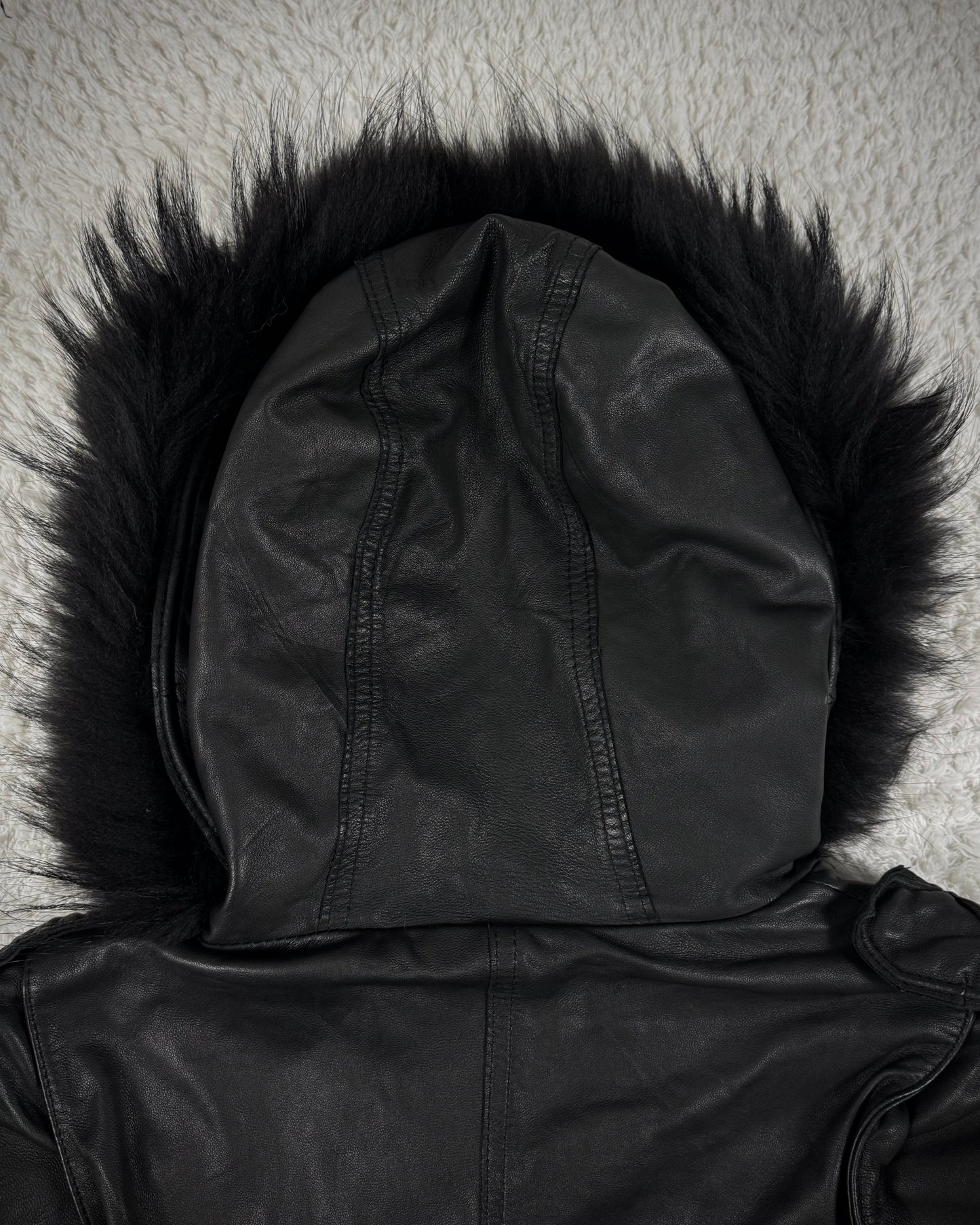 Buffalo Bobs Fur Hood Leather Parka