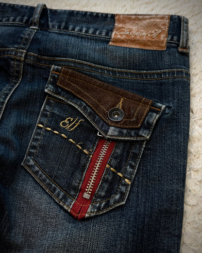 Classical Elf Whisker Washed Vintage Flared Jeans