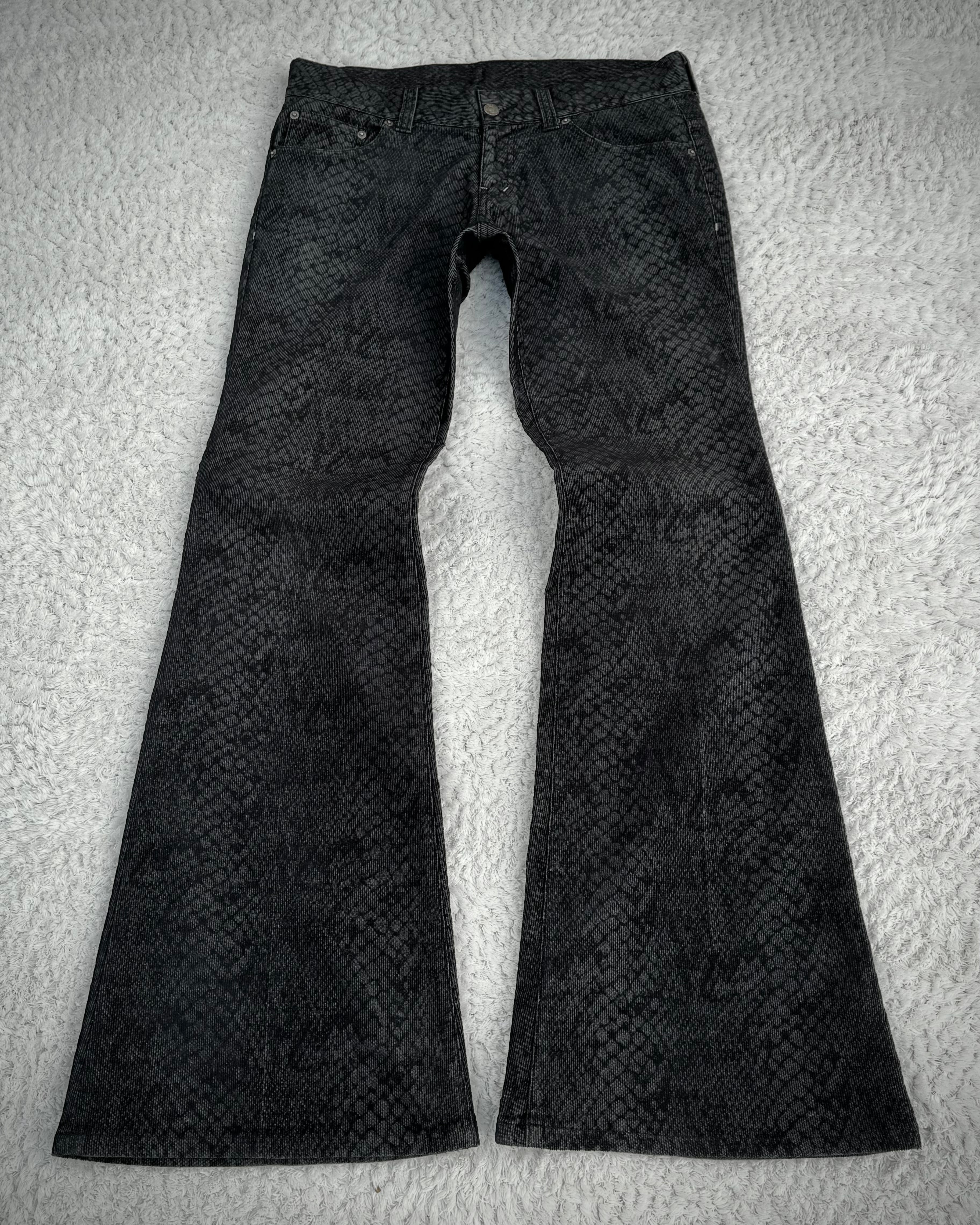 パンツ 00s TORNADO MART Snap Design Flare Pants TORNADO MART GRADIENT-DYED BELL BOTTOM PANTS | Barhaine Archive
