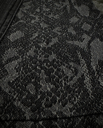 Morgan Homme Python Pattern Flared Jeans