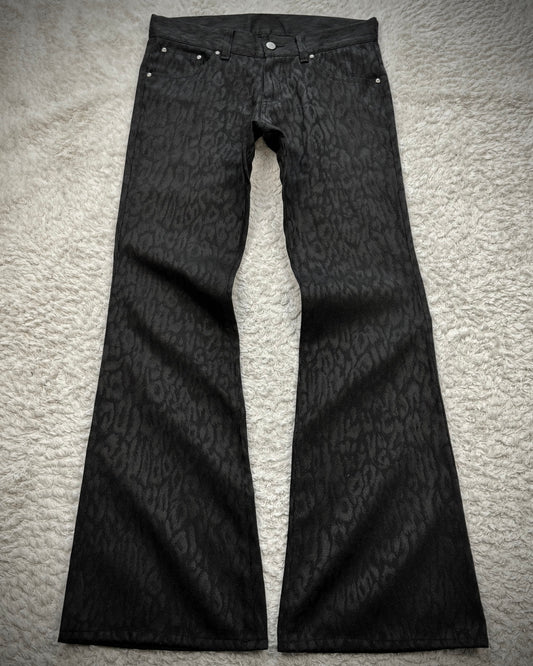 Tornado Mart Leopard Woven Flared Pants