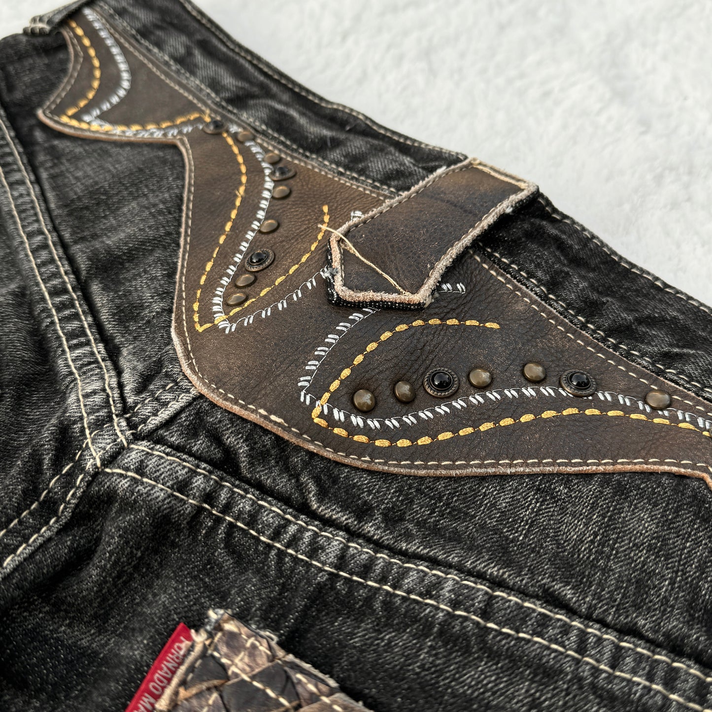 Tornado Mart Western Style Flared Jeans