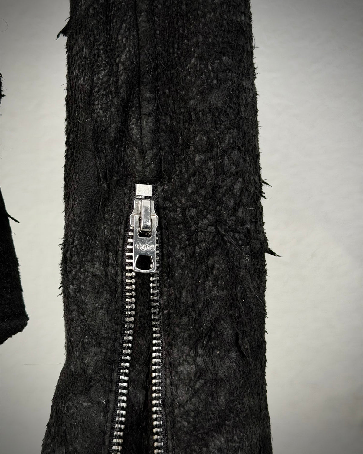 Tigha Blistered Sheepskin Leather Jacket