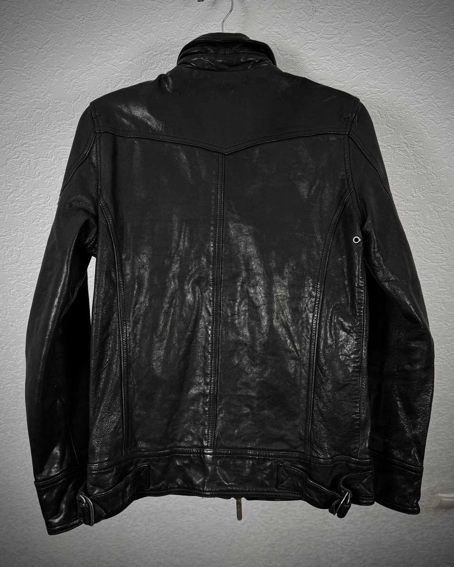 Jack Rose Quilted Goatskin Leather Jacket