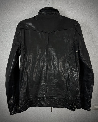 Jack Rose Quilted Goatskin Leather Jacket