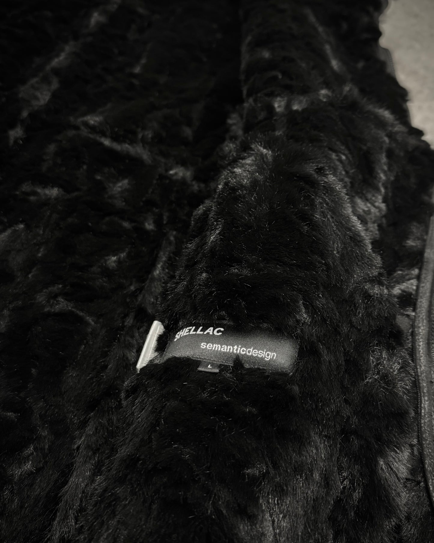 Shellac x Semantic Design Full Fur Interior Leather Jacket