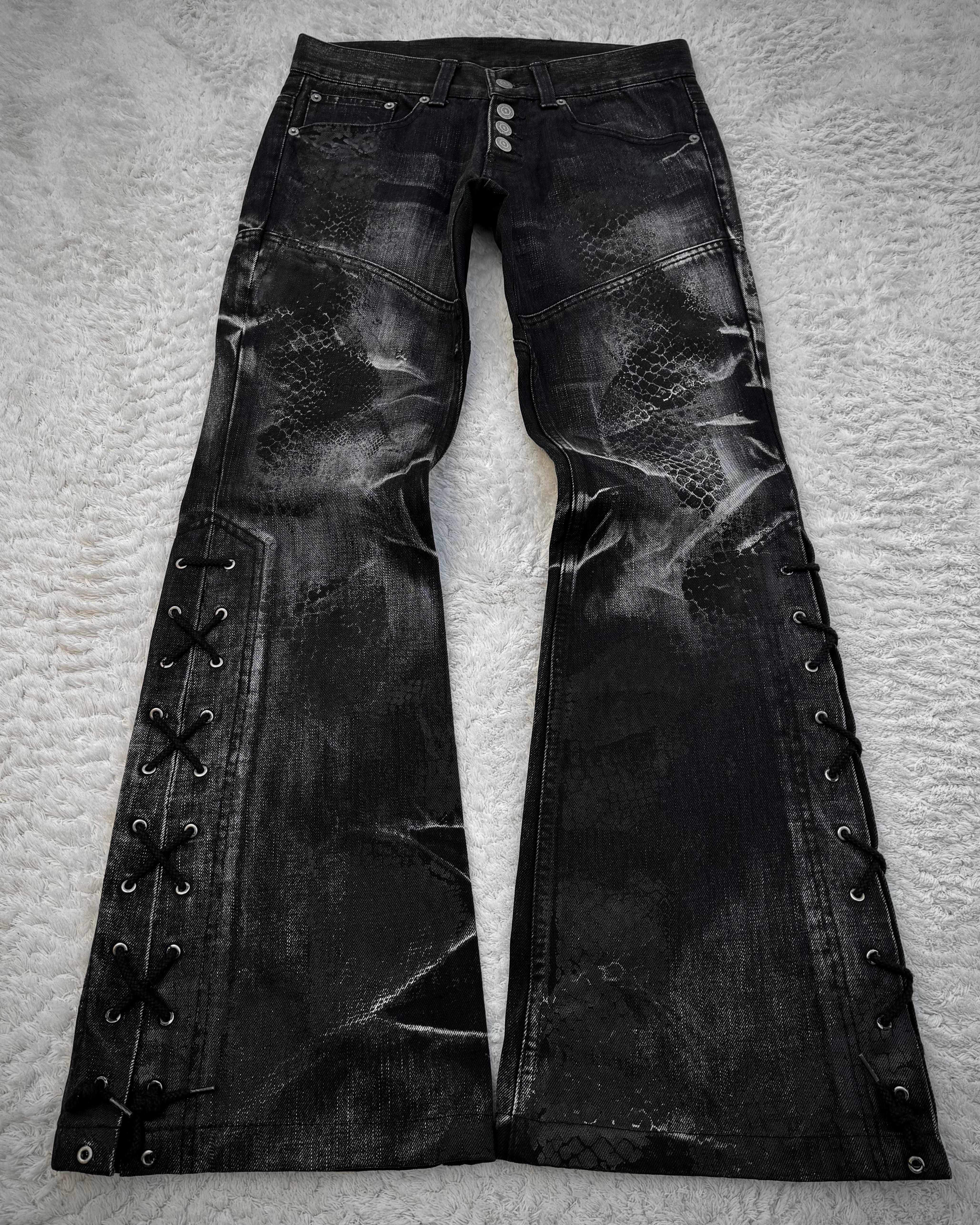 パンツ paroxarchive reserved lace up jeans Products – Paroxa Studios
