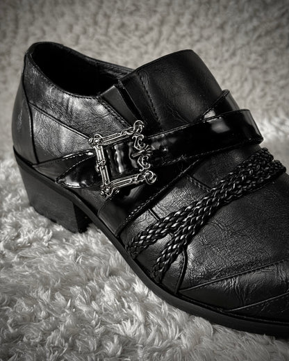 Boredom Belted Pointed Dress Boots