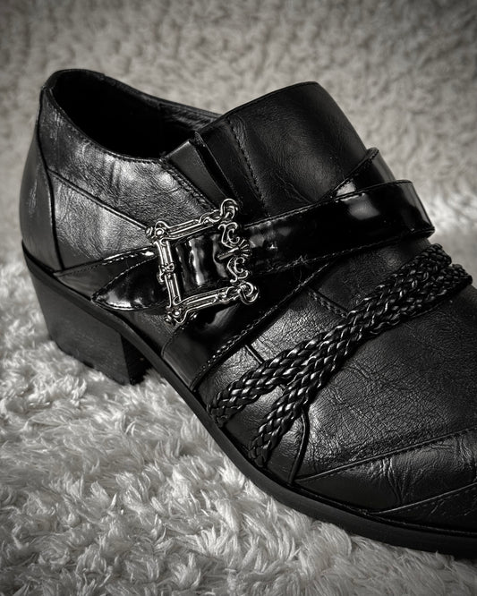 Boredom Belted Pointed Dress Boots