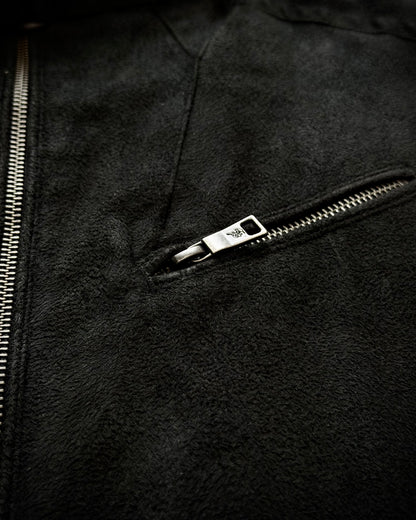 Schlüssel Suede Textured High Neck Jacket