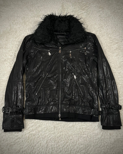 Midas Stingray Waxed Chained Fur Bono Jacket