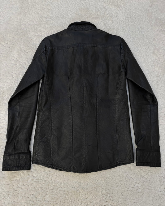 Schlüssel Clasp Closure Leather Shirt