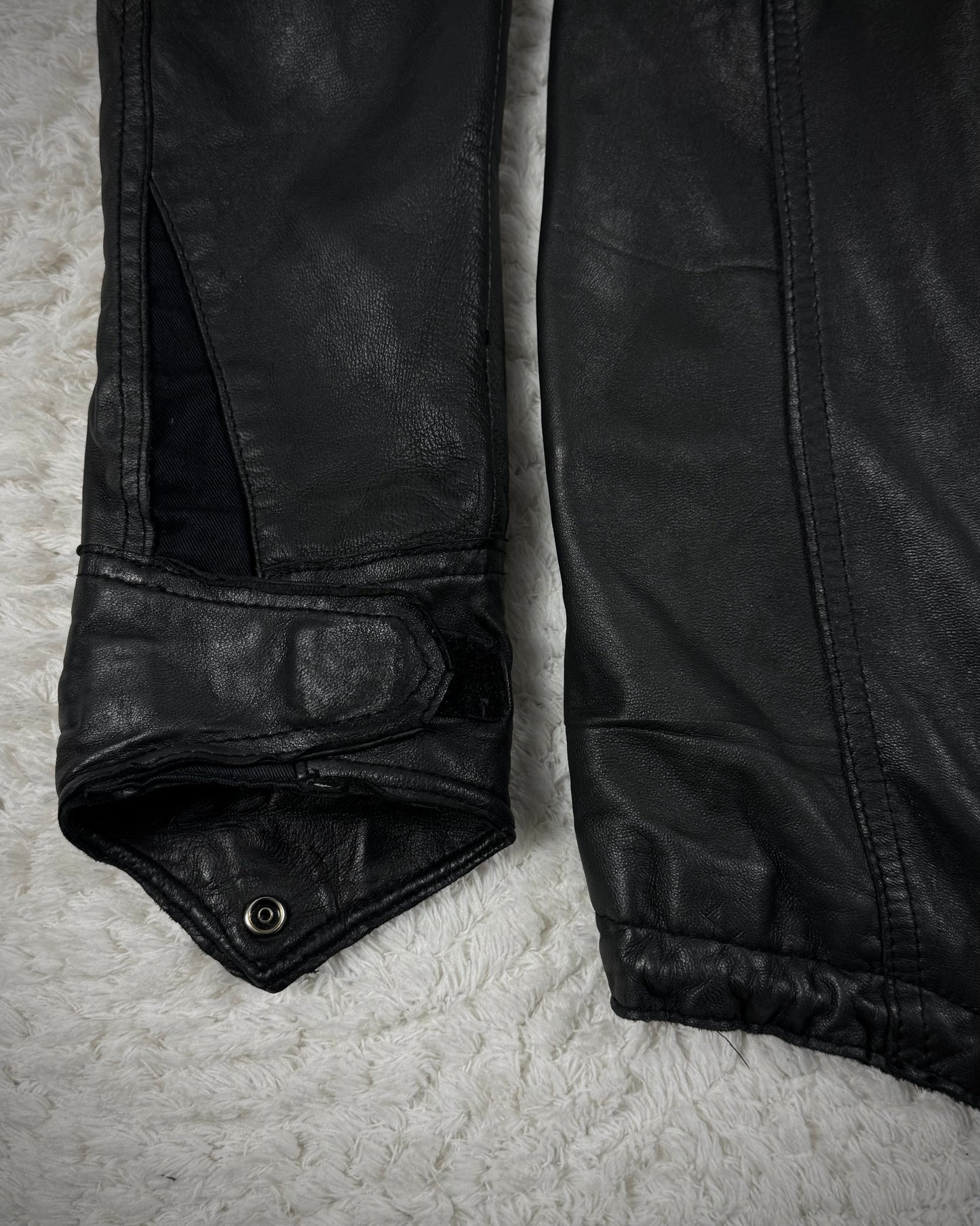 Buffalo Bobs Fur Hood Leather Parka