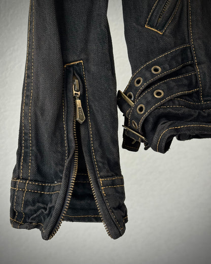 Midas Fur Distressed Denim Jacket