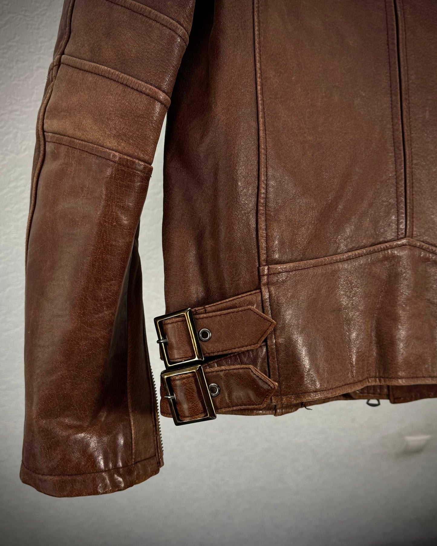 Tornado Mart Vintage Fur Leather Jacket