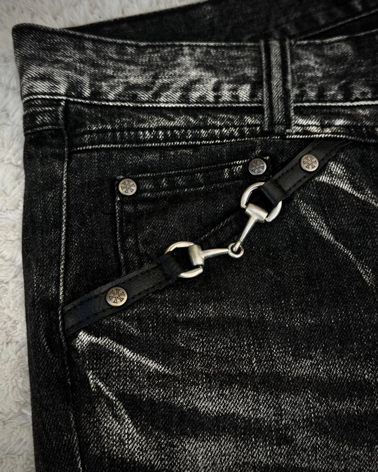 Jack Rose x Luv Maison Mechanic Hardware Flared Jeans