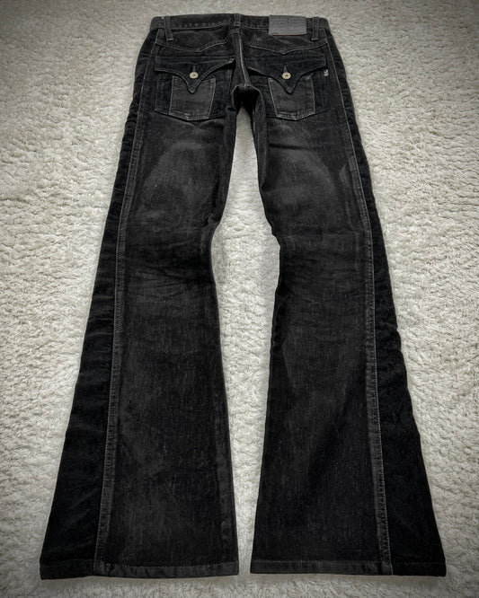 Morgan Homme Python Pattern Flared Pants
