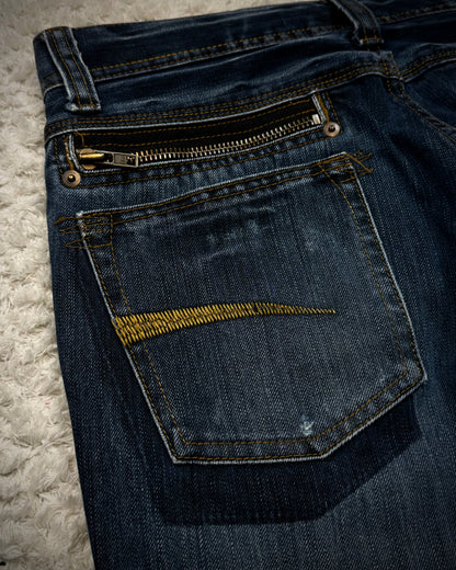 Edge Rupert Vintage Zippered Flared Jeans