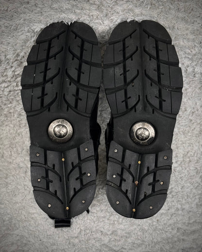 New Rock Steel Heel Leather Boots