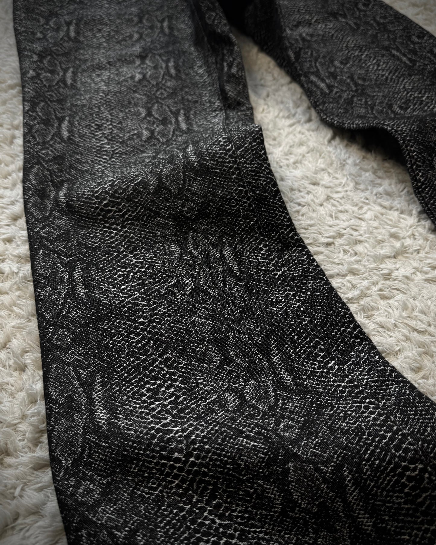 Tornado Mart Woven Python Slim Bootcut Pants
