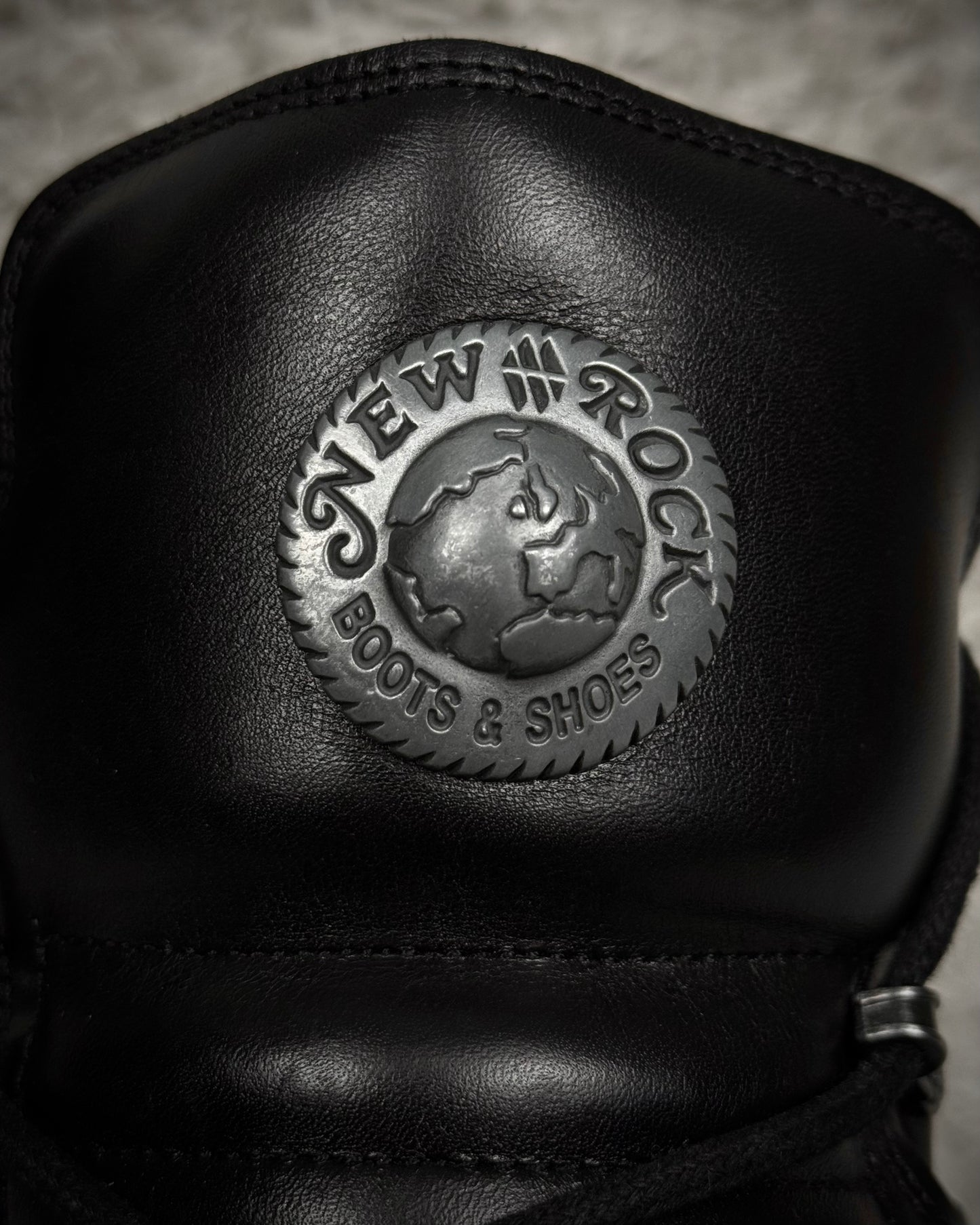 New Rock Steel Heel Leather Boots