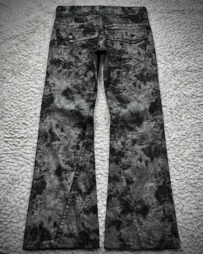 Tornado Mart Luster Ash Washed Spiral Flared Pants