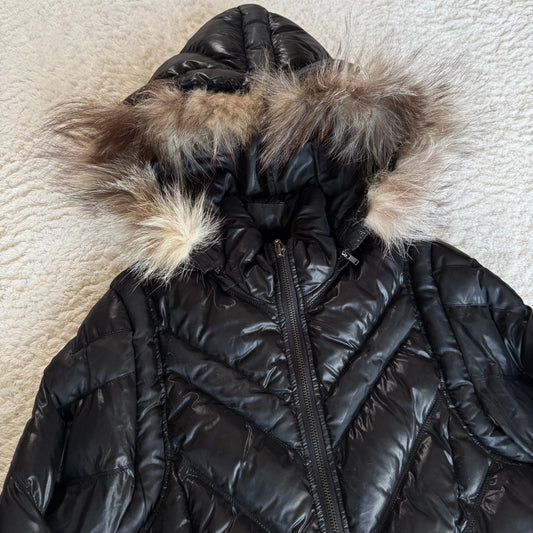 Fuga Fox Fur Hooded Puffer Jacket
