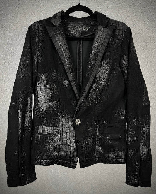 Xfrm Crocodile Waxed Blazer