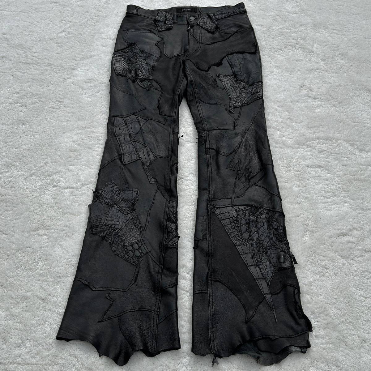 Yasuyuki Ishii Leather Patchwork Pants – Paroxa