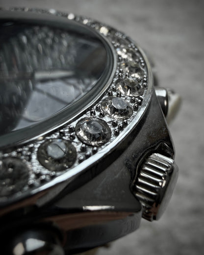 Voltage Skull Crystal Python Detailed Watch