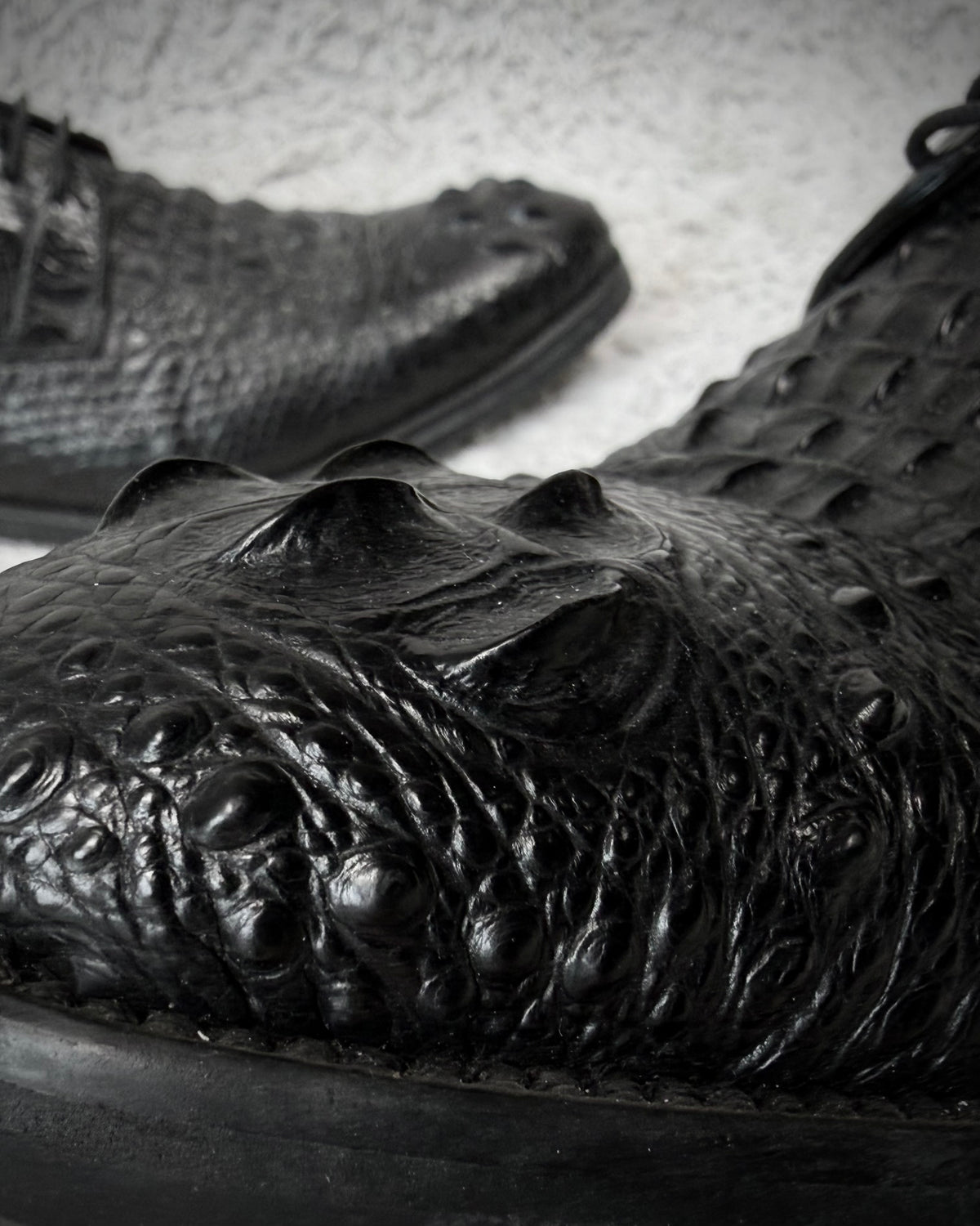 Boss Sunwen Depth Sculpted Crocodile Leather Dress Boots