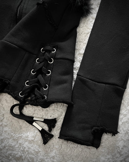 The Space Between Us “Crow” Fur Jacket