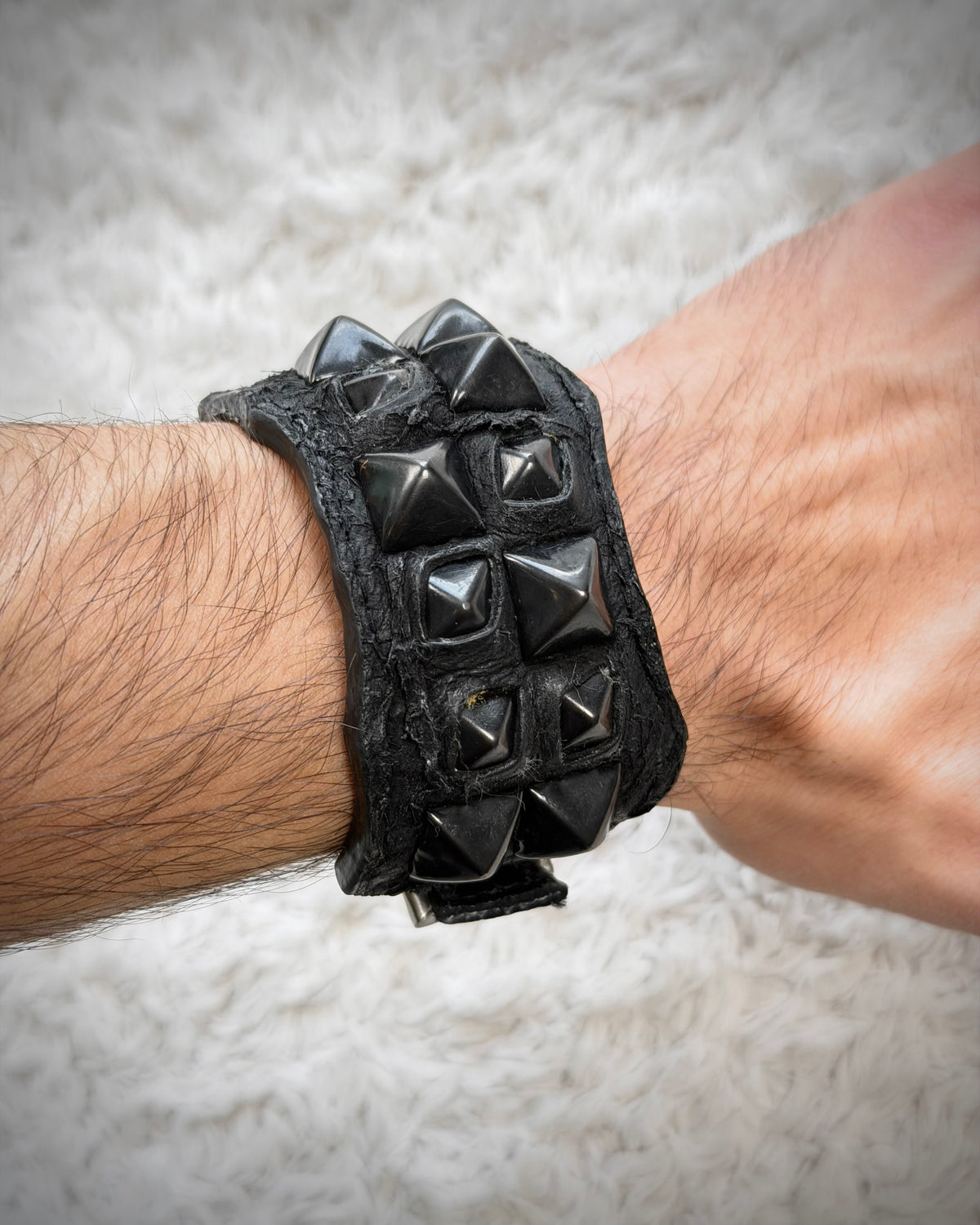 KMRii Overgrown Studs Leather Bracelet