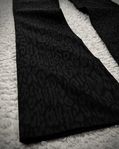 Tornado Mart Leopard Woven Flared Pants