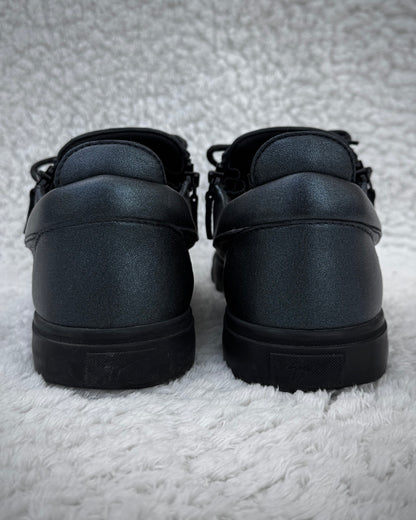 Giuseppe Zanotti Metallic Teal Zippered Sneakers