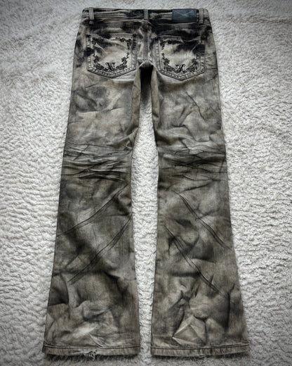 Xfrm Studded Clawmarks Washed Bootcut Jeans