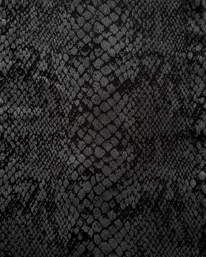 Tornado Mart Python Coated Lace Up Flared Jeans