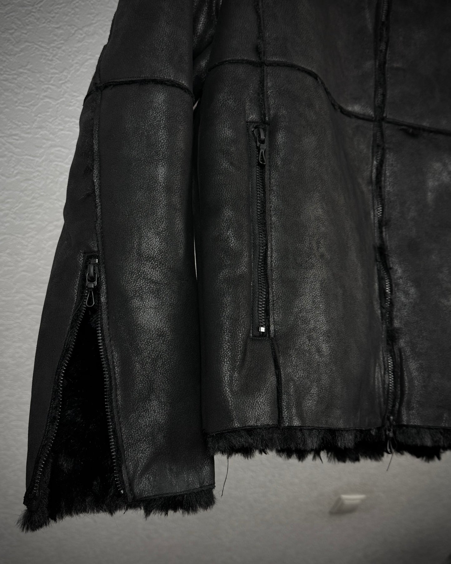 Shellac x Semantic Design Full Fur Interior Leather Jacket