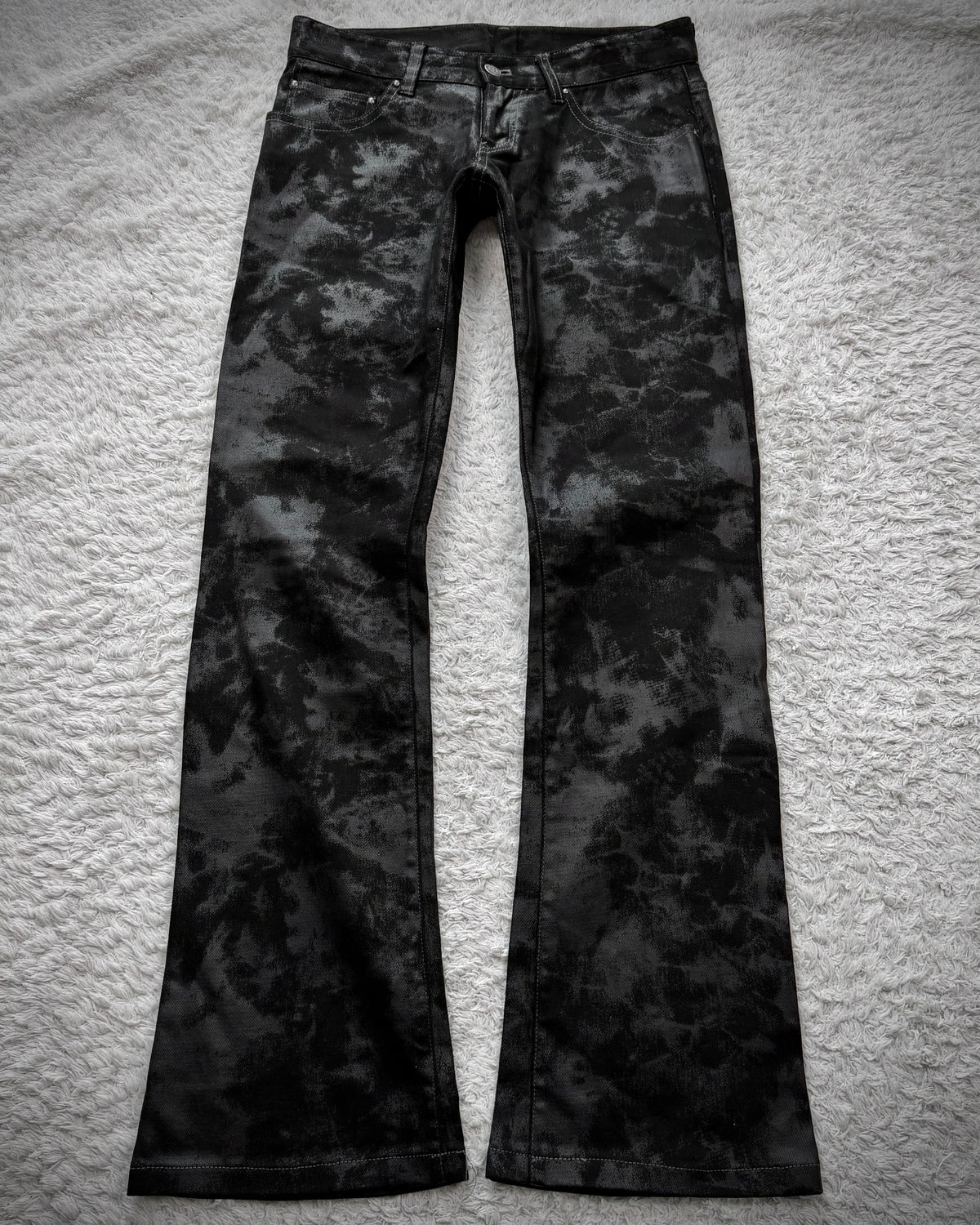 Tornado Mart Waxed Flared Jeans