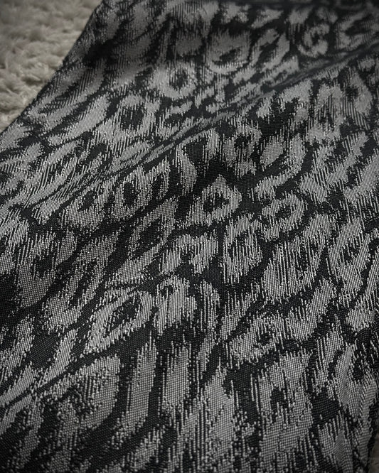 Tornado Mart Cheetah Pattern Jacquard Flared Pants