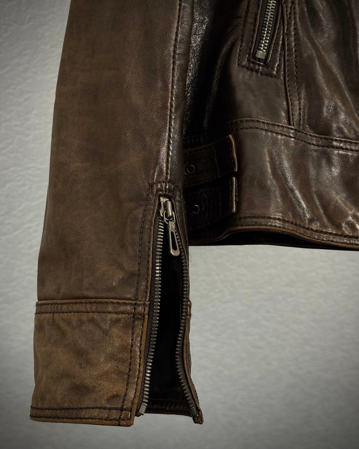 Tete Homme Transformable Rabbit Fur Leather Jacket
