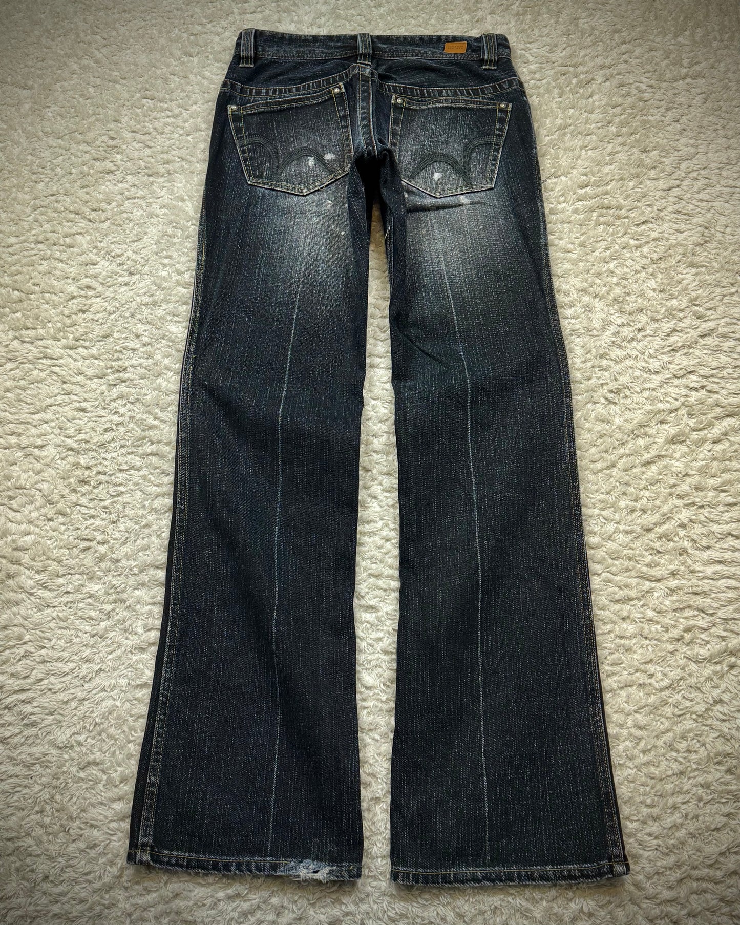 Nicole Club Clawmarks Coated Bootcut Jeans
