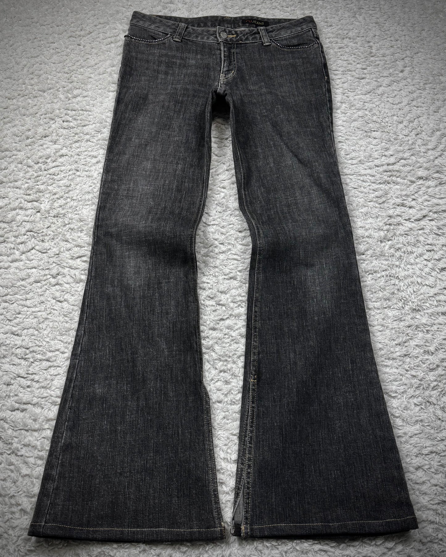 RuJeans Crystal Detailed Flared Jeans