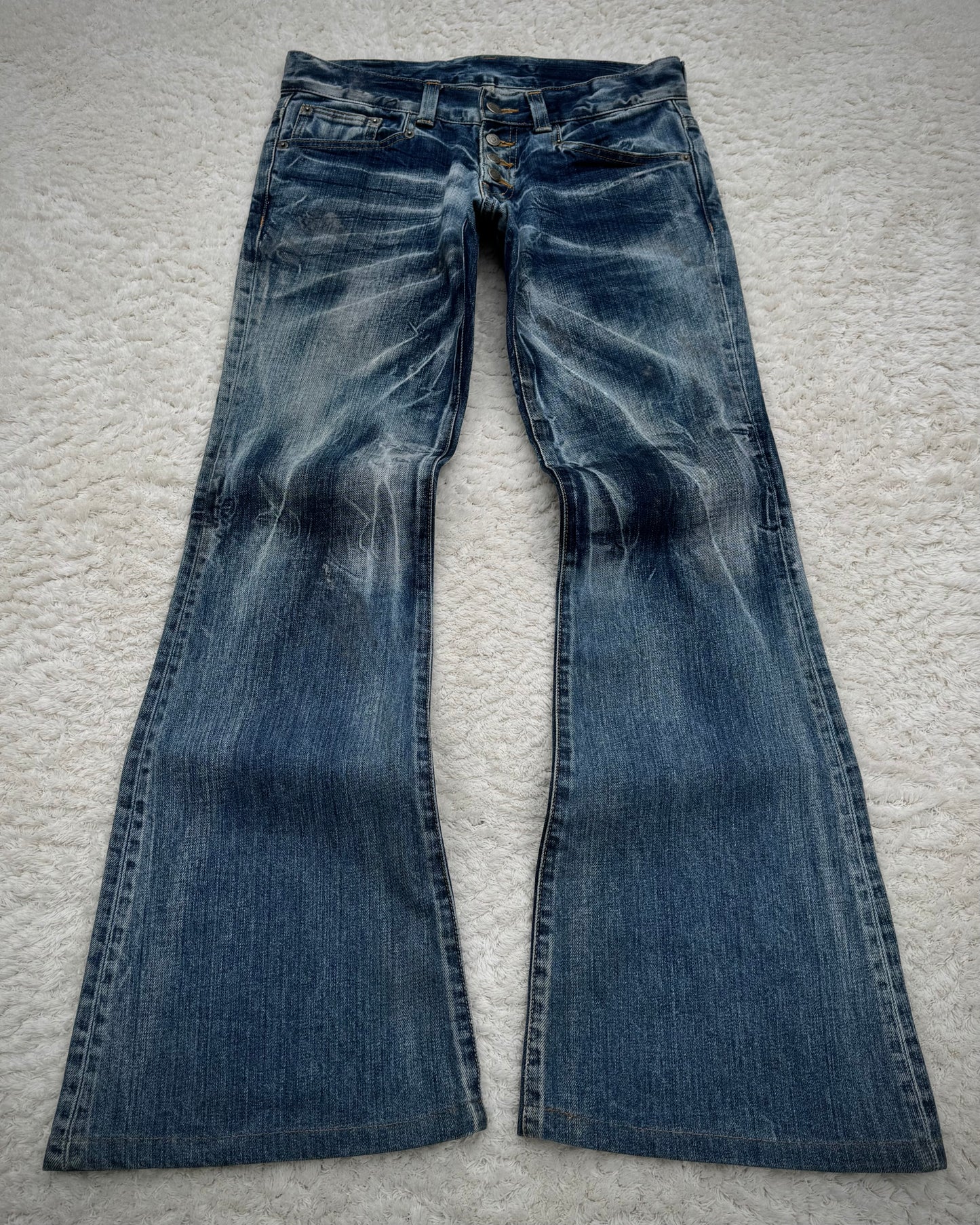Tornado Mart Ocean Washed Flared Jeans