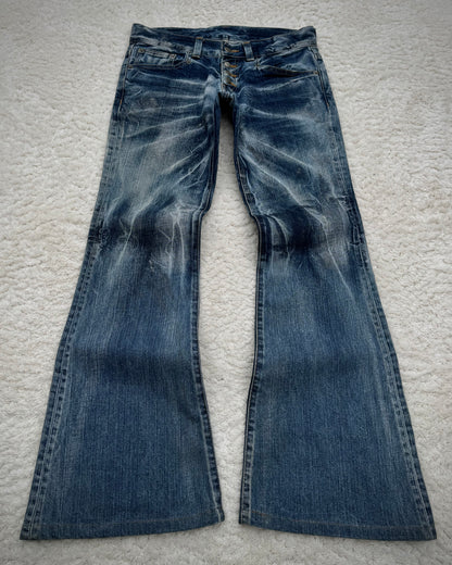 Tornado Mart Ocean Washed Flared Jeans