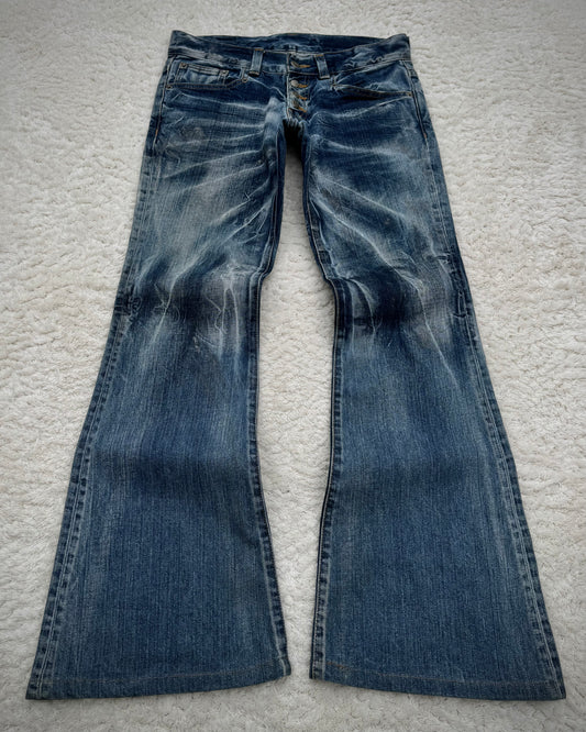 Tornado Mart Ocean Washed Flared Jeans