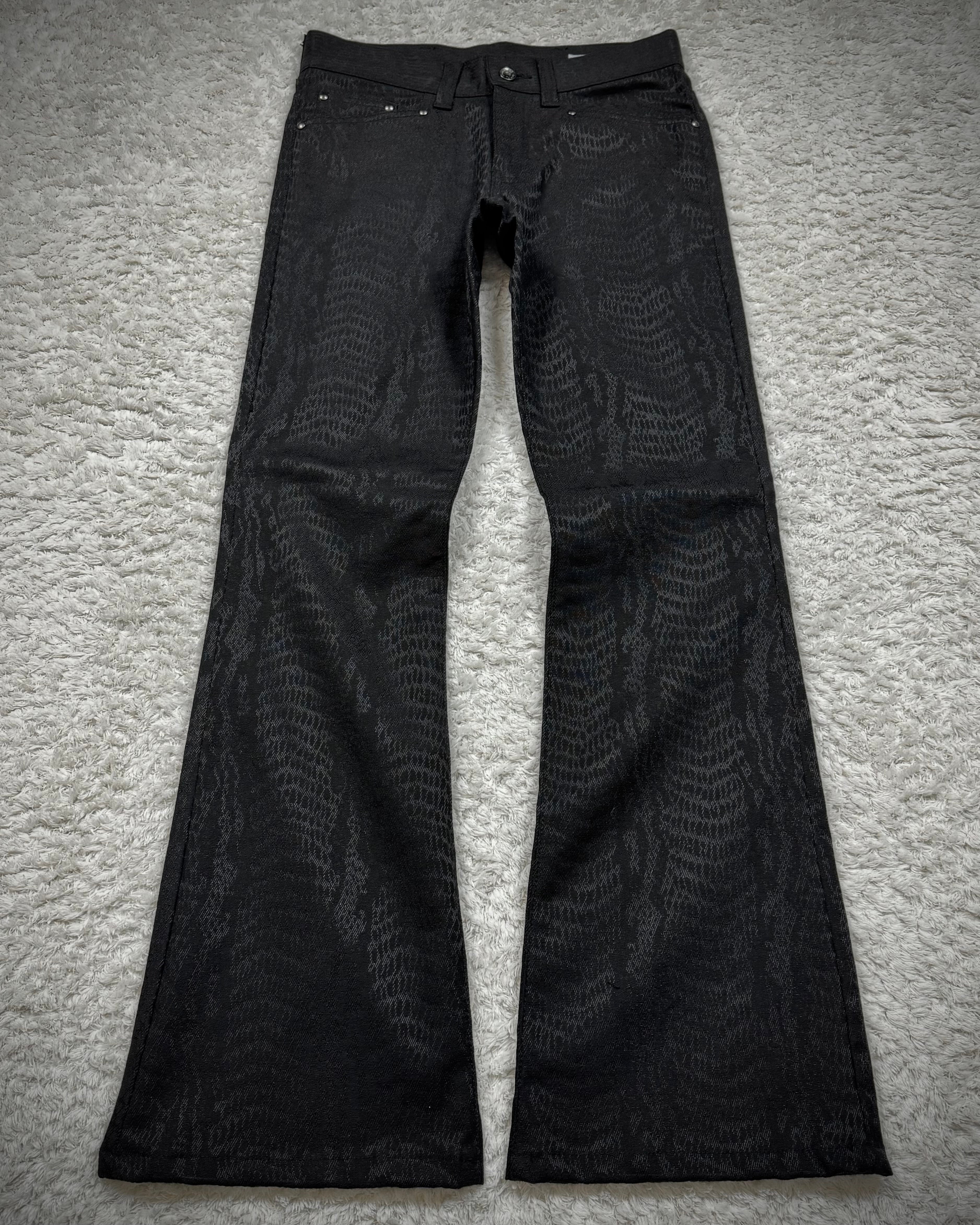 Semantic Design Python Pattern Flared Dress Pants – Paroxa